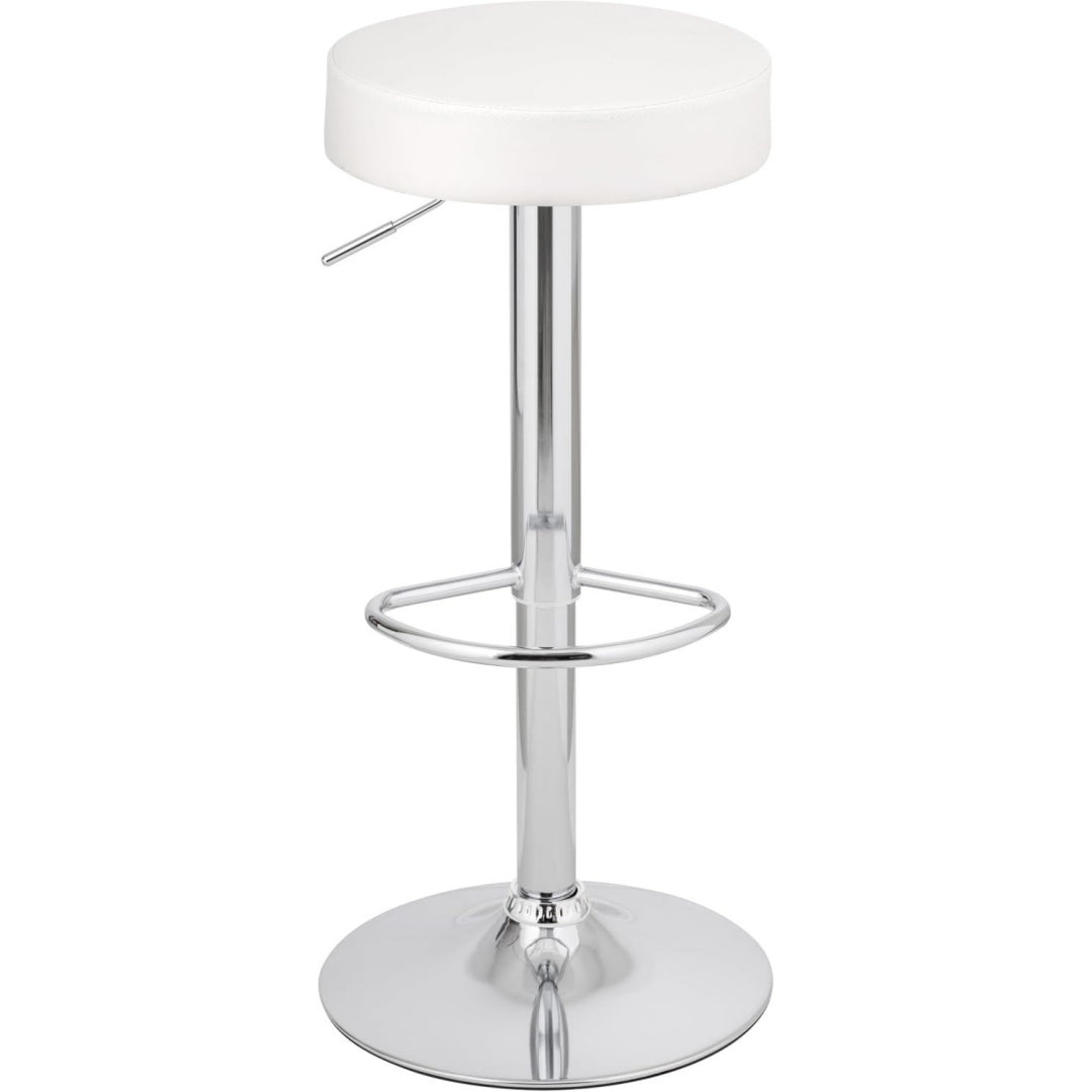 Stile raffinato sgabelli da bar regolabile bianco