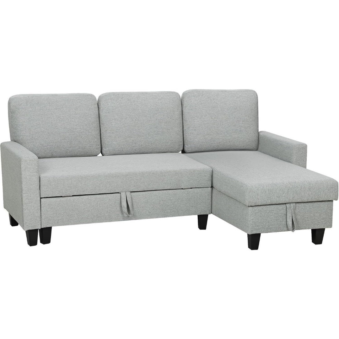 Forma equilibrata divani con contenitore grigio