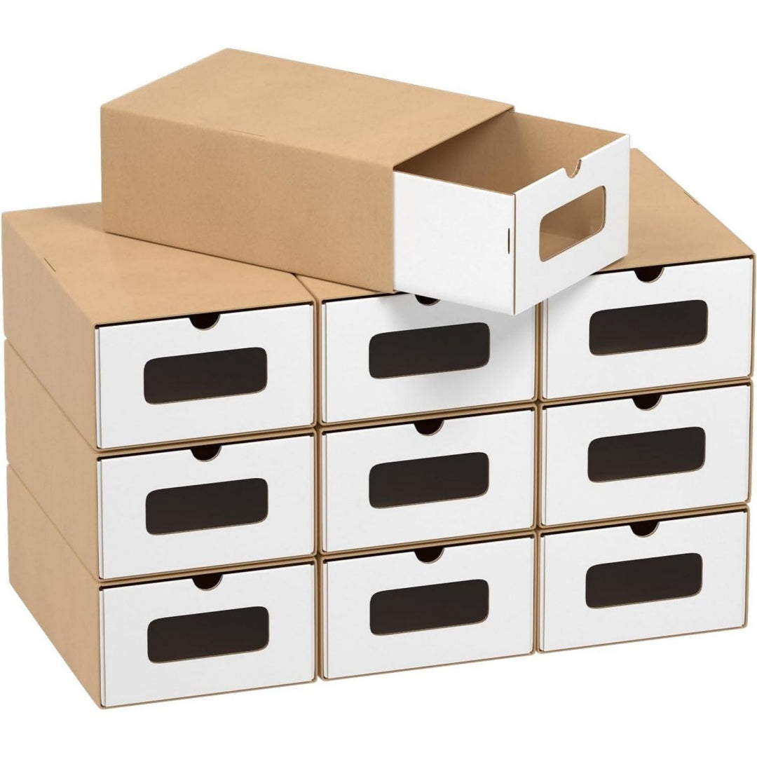 Linea essenziale scatole per scarpe e stivali pieghevole salvaspazio