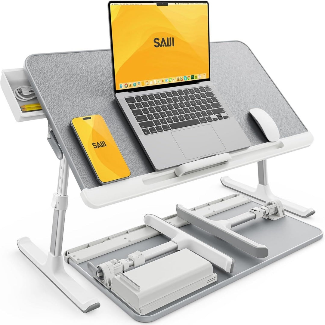 Eleganza pratica vassoi di appoggio regolabile grigio