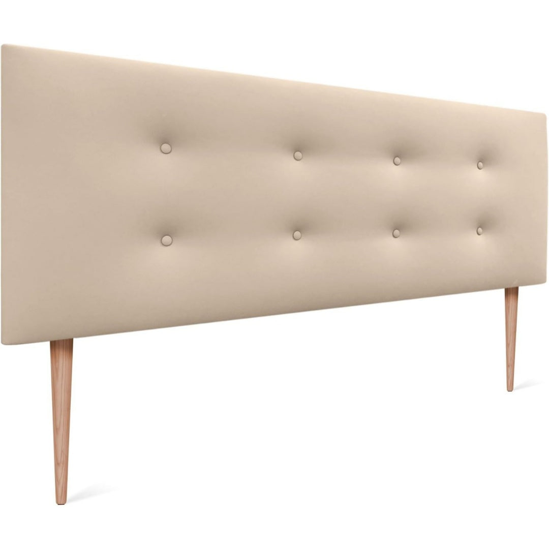 Arredo contemporaneo testiere in legno beige
