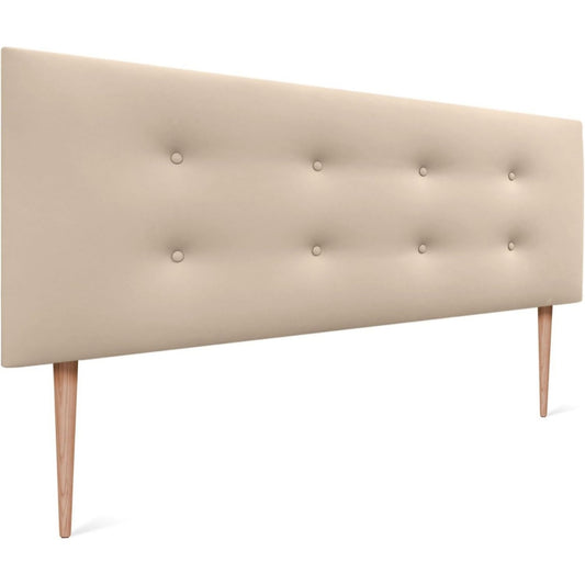 Arredo contemporaneo testiere in legno beige