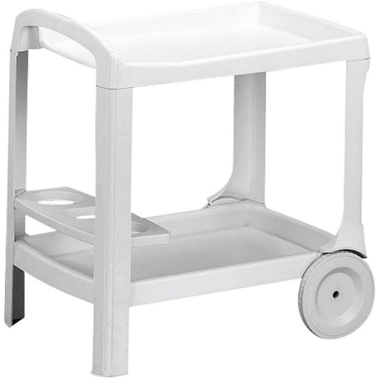 Linea essenziale carrelli portavivande bianco