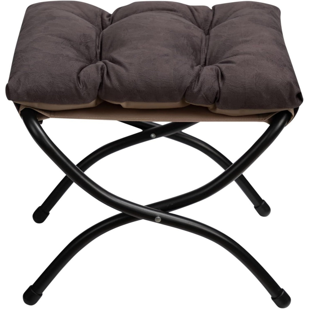 Design versatile poggiapiedi in metallo pieghevole antiscivolo