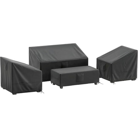 Arredo contemporaneo coperture per set arredo giardino impermeabile nero